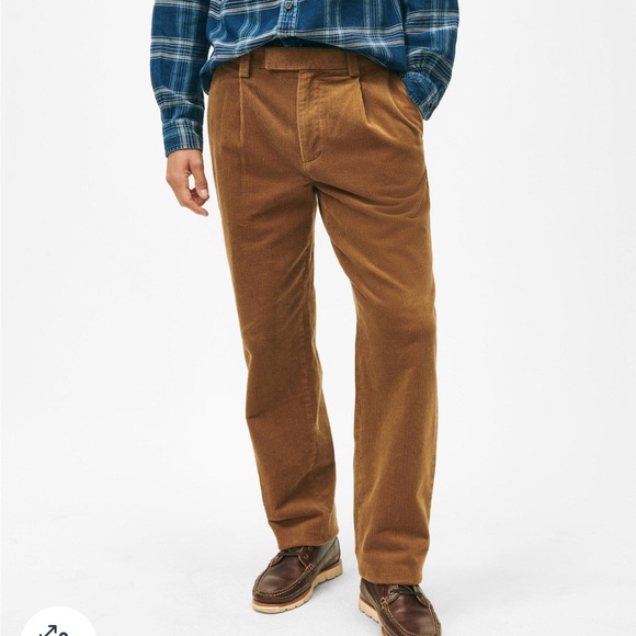 Brooks Brothers Other - Brooks Brothers Men Pleated Wide-Wale Corduroy Pants 38/32